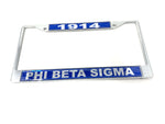 Phi Beta Sigma 1914 License Plate Frame