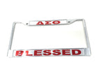 Delta Sigma Theta Mirror License Plate Frame - Blessed