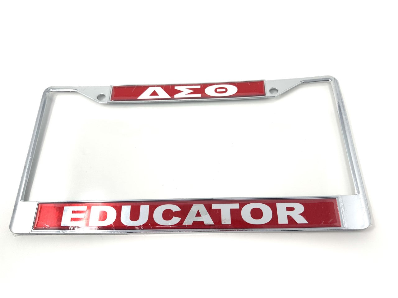 Delta Sigma Theta Mirror License Plate Frame – Educator