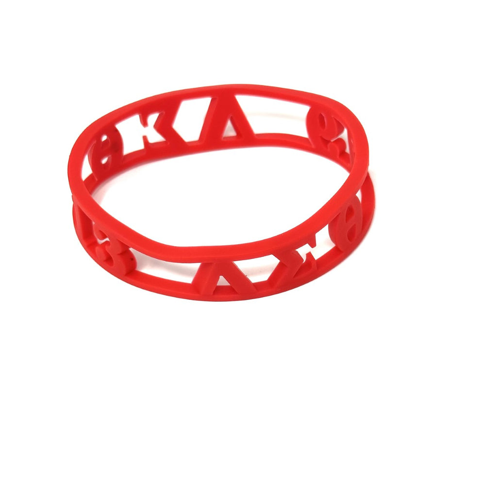 Delta Sigma Theta 3-D Silicone Bracelet