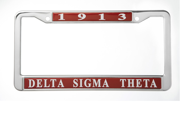 Delta Sigma Theta License Plate Frame