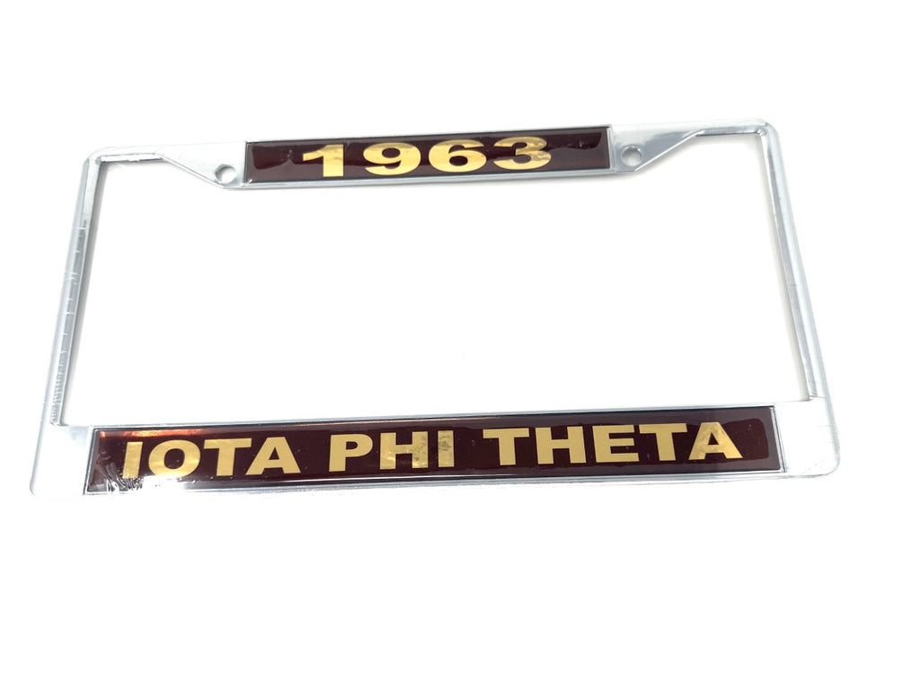 Iota Phi Theta 1963 License Plate Frame