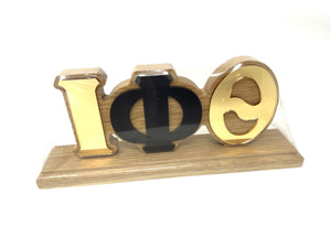 Iota Phi Theta Wooden Desk Top Letters