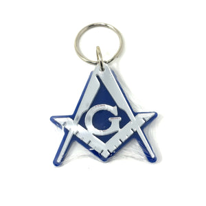 Mason Mirror Key Chain Blue