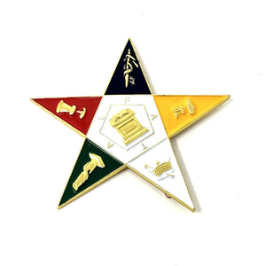 Order of Eastern Star Shield Car Badge