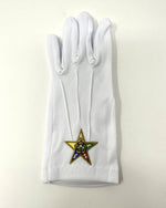 Order of Eastern Star Emblem Gloves