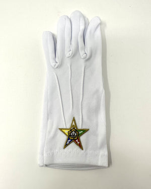 Order of Eastern Star Emblem Gloves