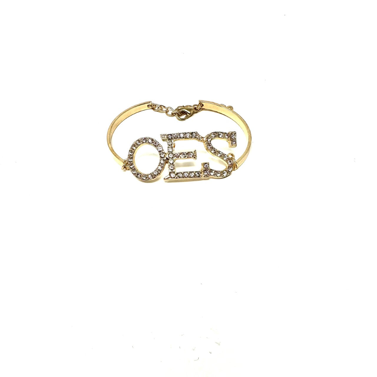 Order of Eastern Star Gold Crystal Bracelet