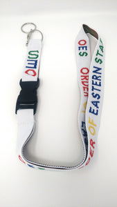 Order of Eastern Star Embroidered Lanyard