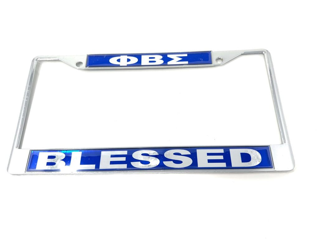 Phi Beta Sigma Blessed License Plate Frame