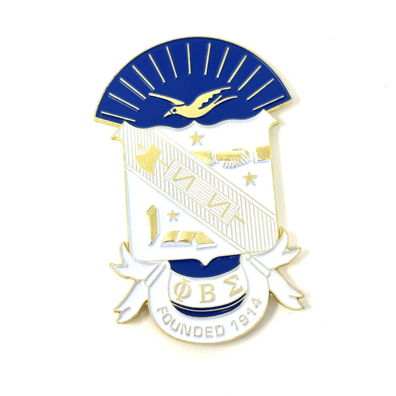 Phi Beta Sigma Shield Car Badge