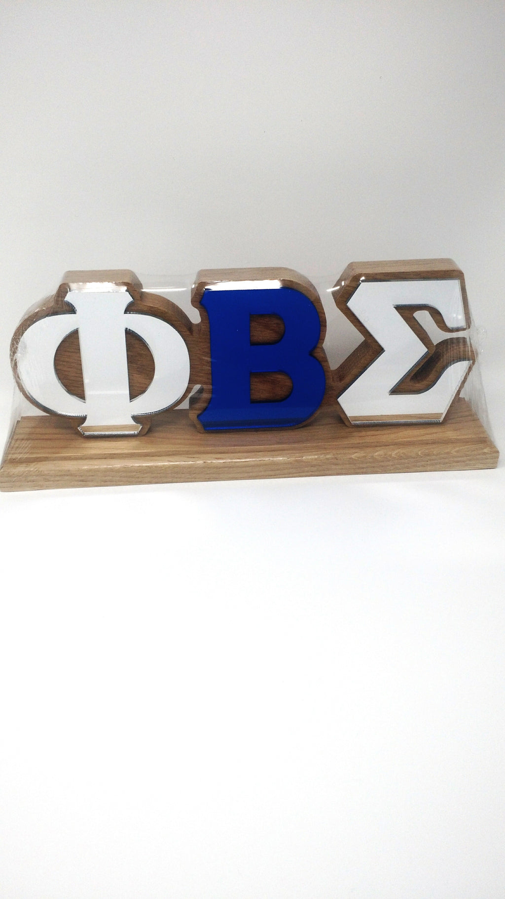 Phi Beta Sigma Wooden Desk Top Letters