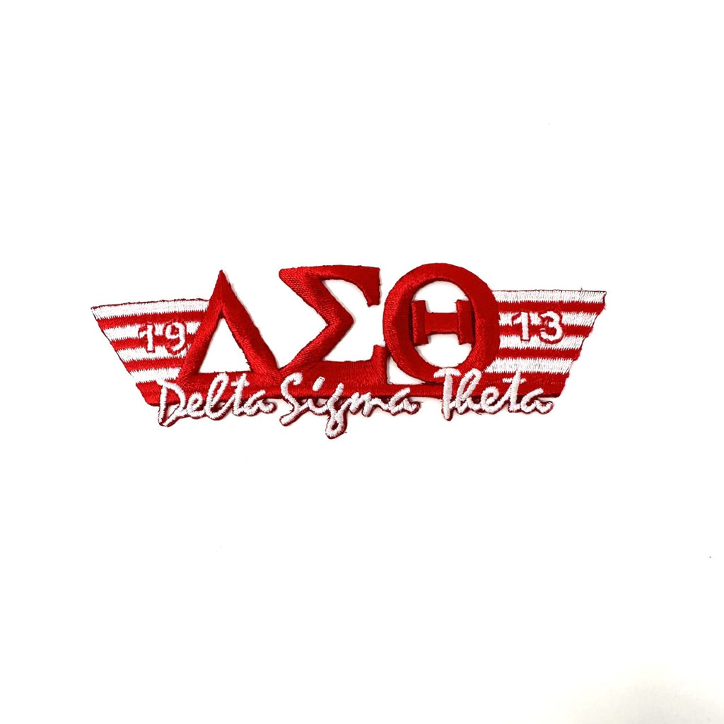 Delta Sigma Theta 3.5 Inch Red Patch